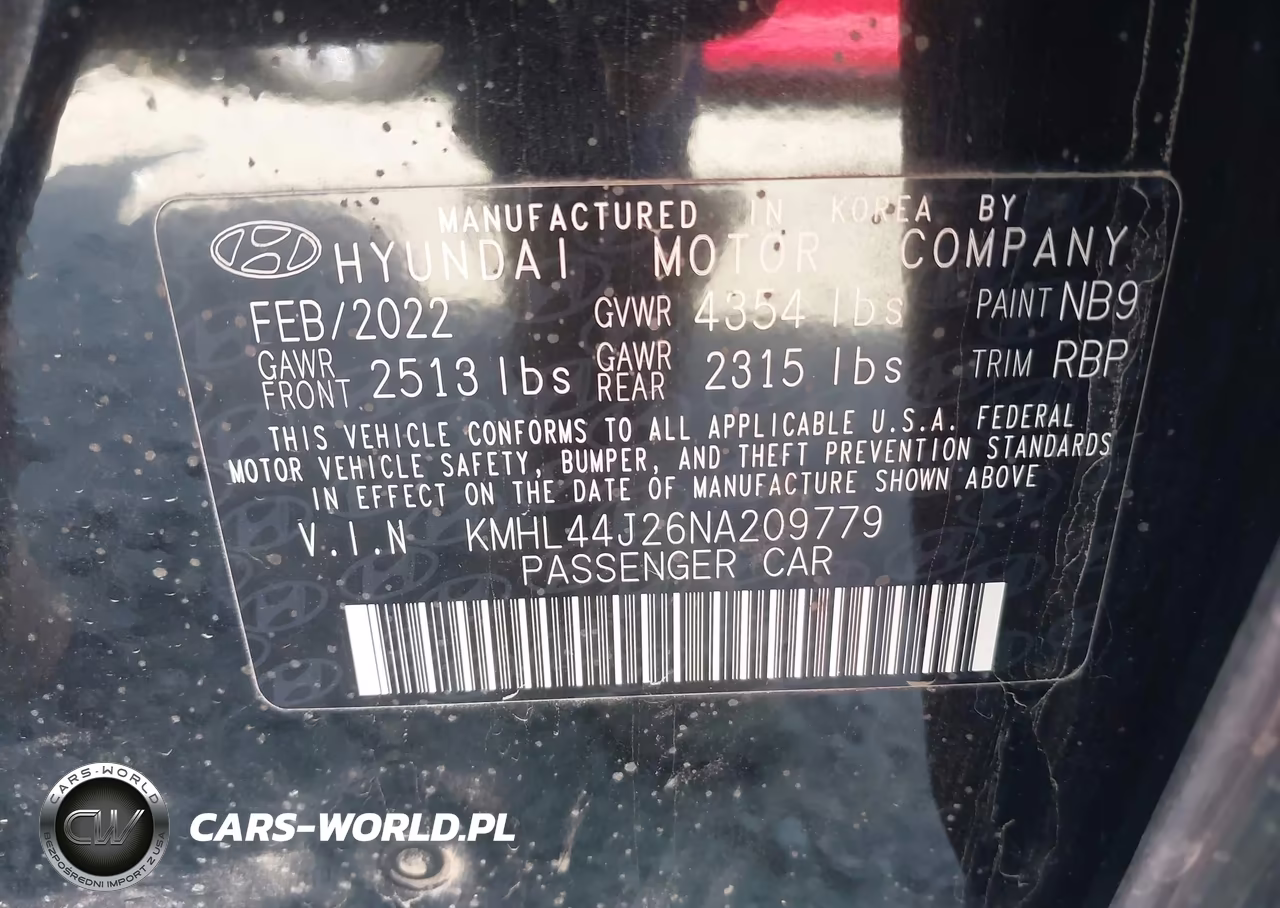 2022 Hyundai Sonata Sel Plus VIN:KMHL44J26NA209779 - 9