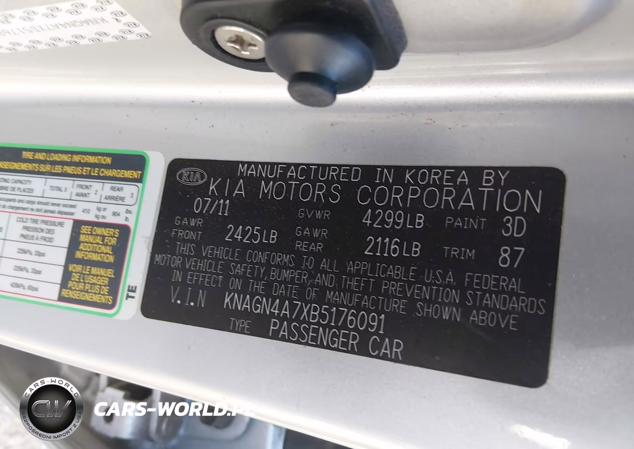 2011 Kia Optima Ex VIN:KNAGN4A7XB5176091 - 9
