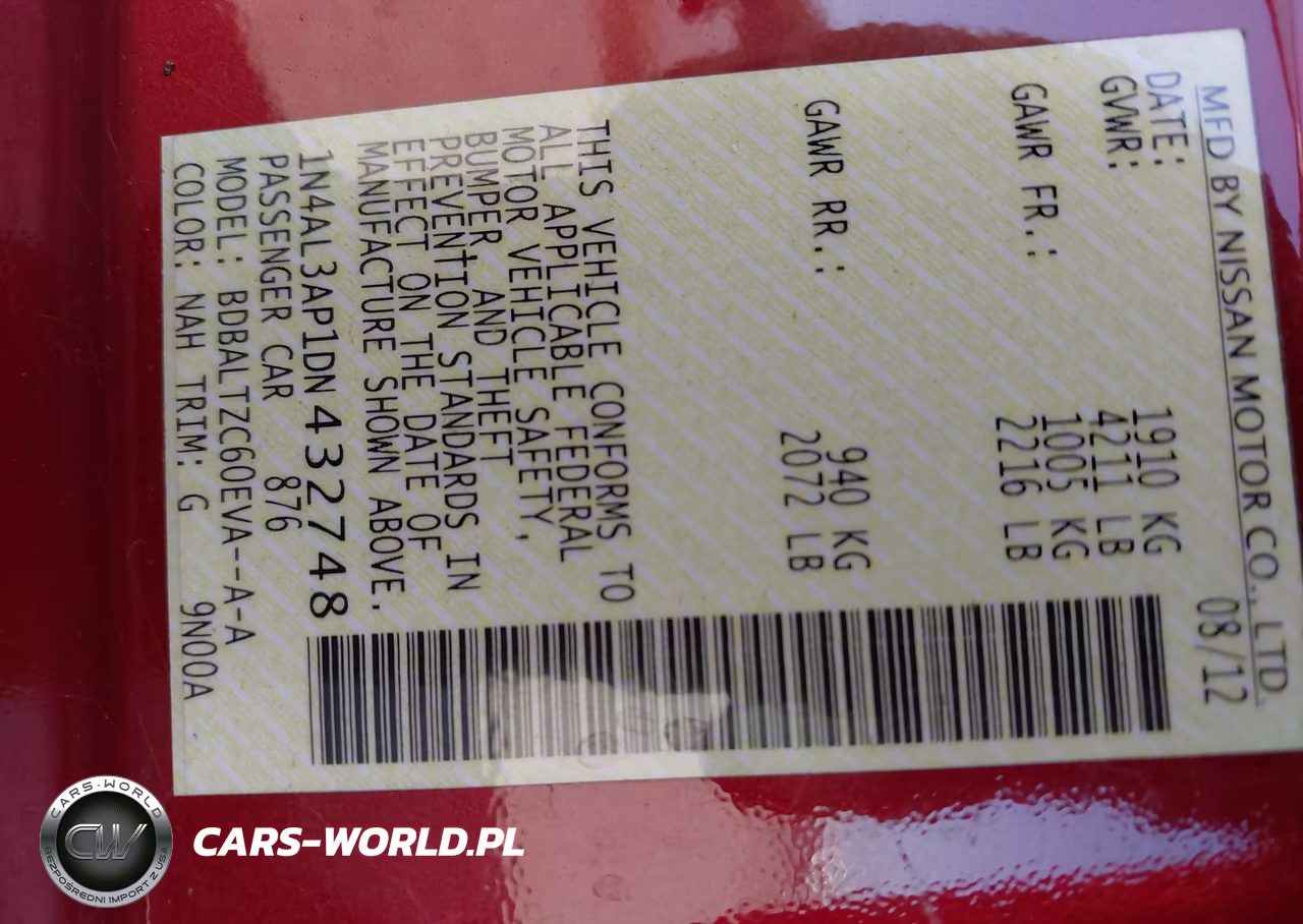 2013 Nissan Altima 2.5 Sv VIN:1N4AL3AP1DN432748 - 9