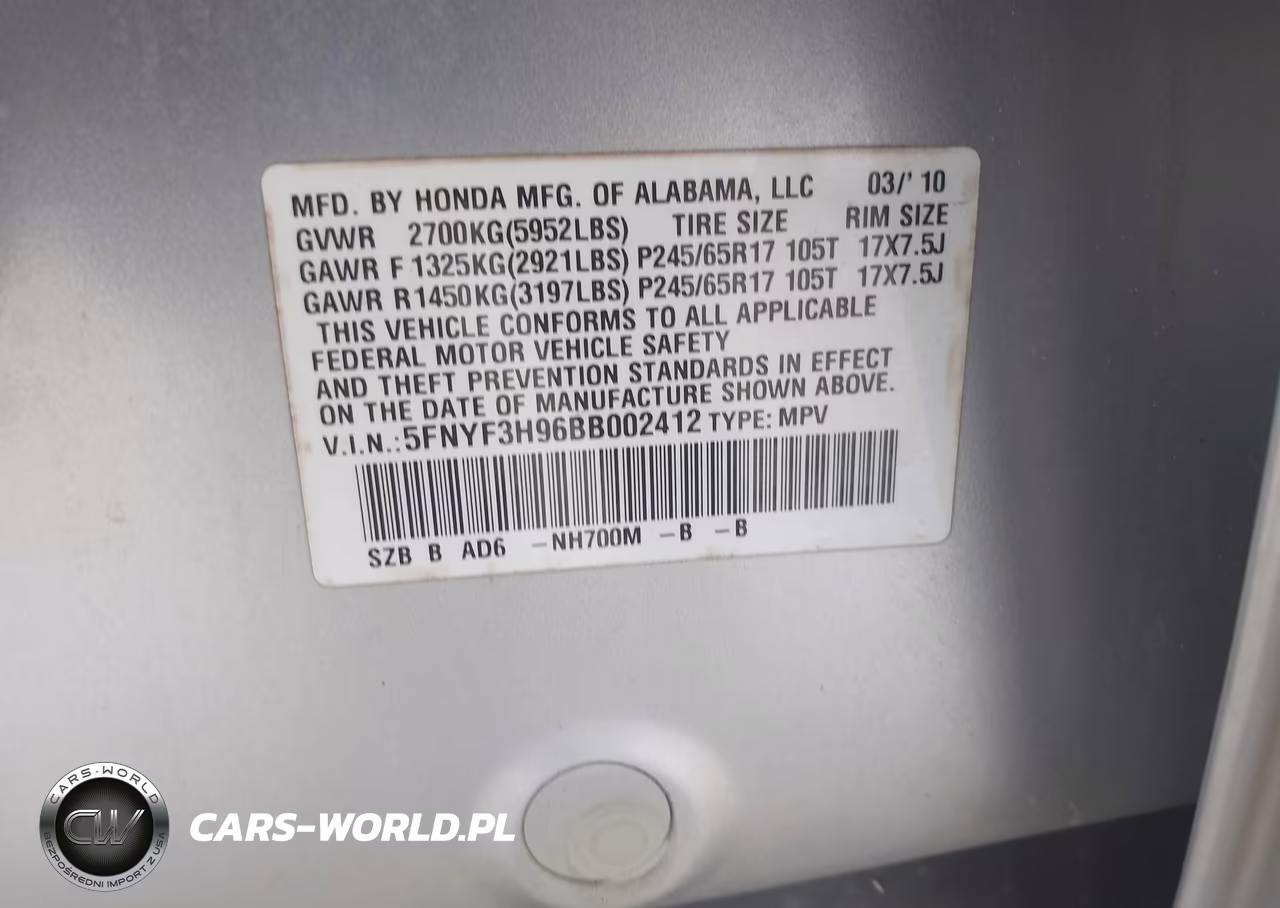 2011 Honda Pilot Touring VIN:5FNYF3H96BB002412 - 9