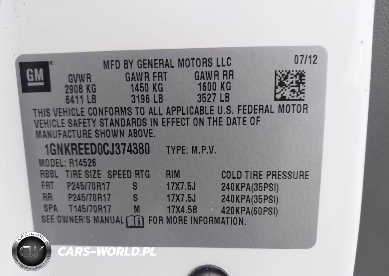 2012 Chevrolet Traverse Ls VIN:1GNKREED0CJ374380 - 9