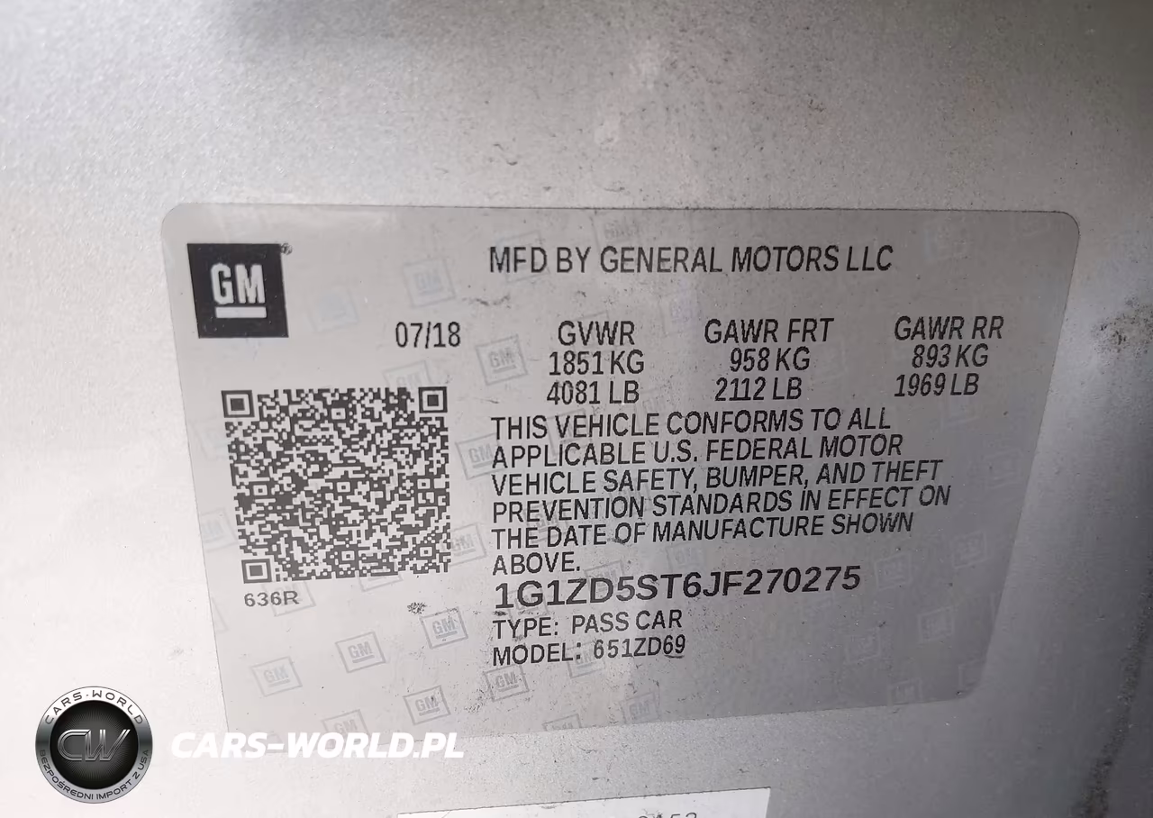 2018 Chevrolet Malibu Lt VIN:1G1ZD5ST6JF270275 - 9