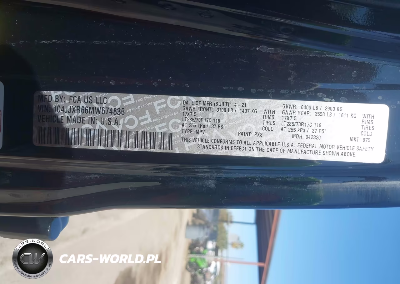 2021 Jeep Wrangler 4Xe Unlimited Rubicon 4X4 VIN:1C4JJXR66MW674836 - 9
