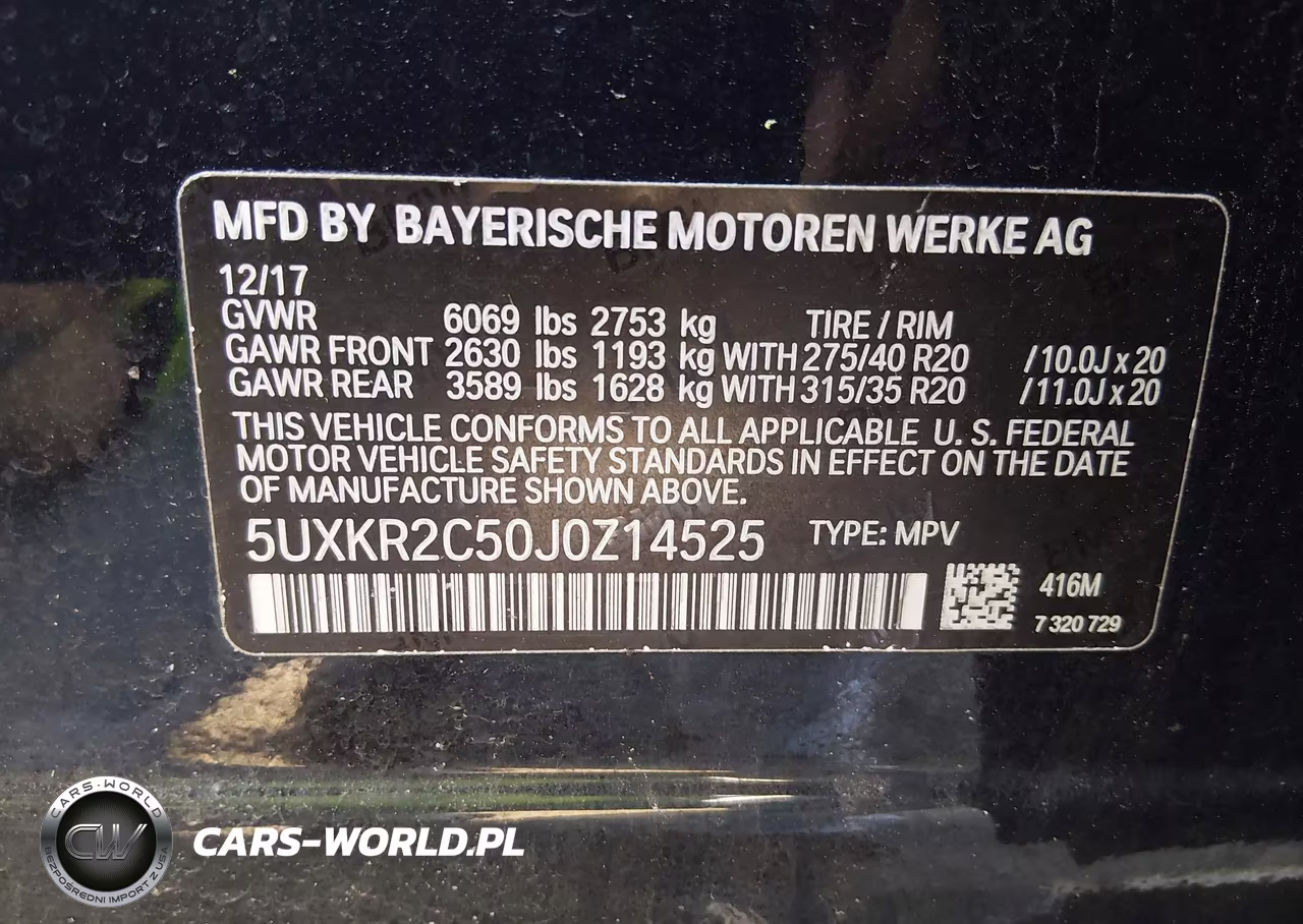 2018 BMW X5 Sdrive35I VIN:5UXKR2C50J0Z14525 - 9
