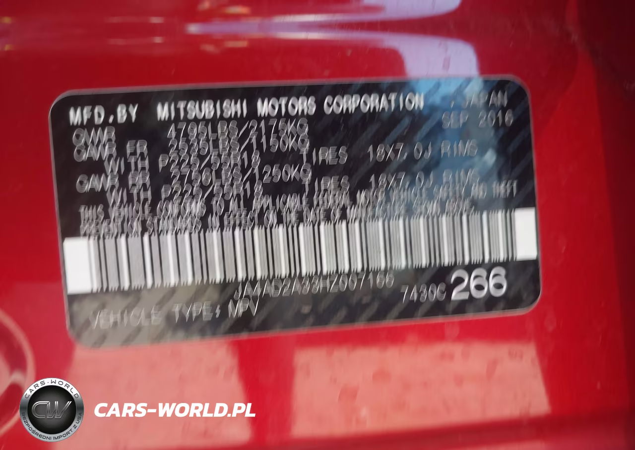 2017 Mitsubishi Outlander Es VIN:JA4AD2A33HZ007166 - 9