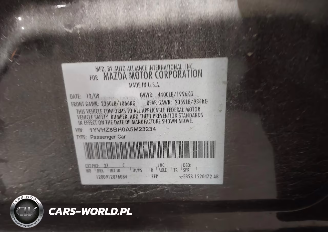 2010 Mazda Mazda6 I Sport VIN:1YVHZ8BH0A5M23234 - 9