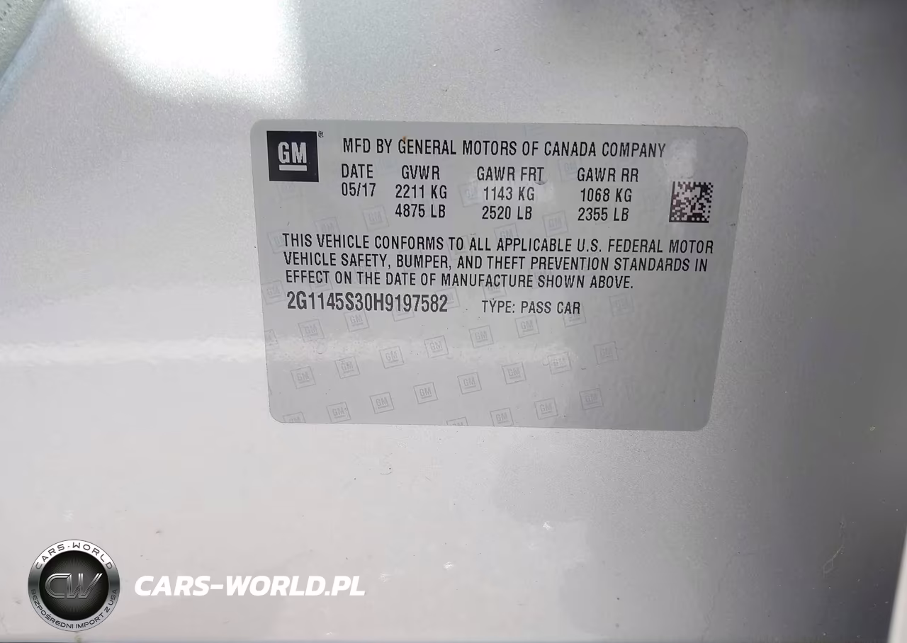 2017 Chevrolet Impala 2Lz VIN:2G1145S30H9197582 - 9