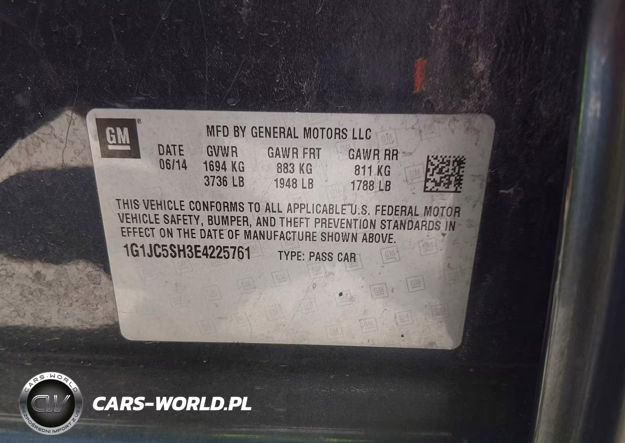 2014 Chevrolet Sonic Lt Auto VIN:1G1JC5SH3E4225761 - 9