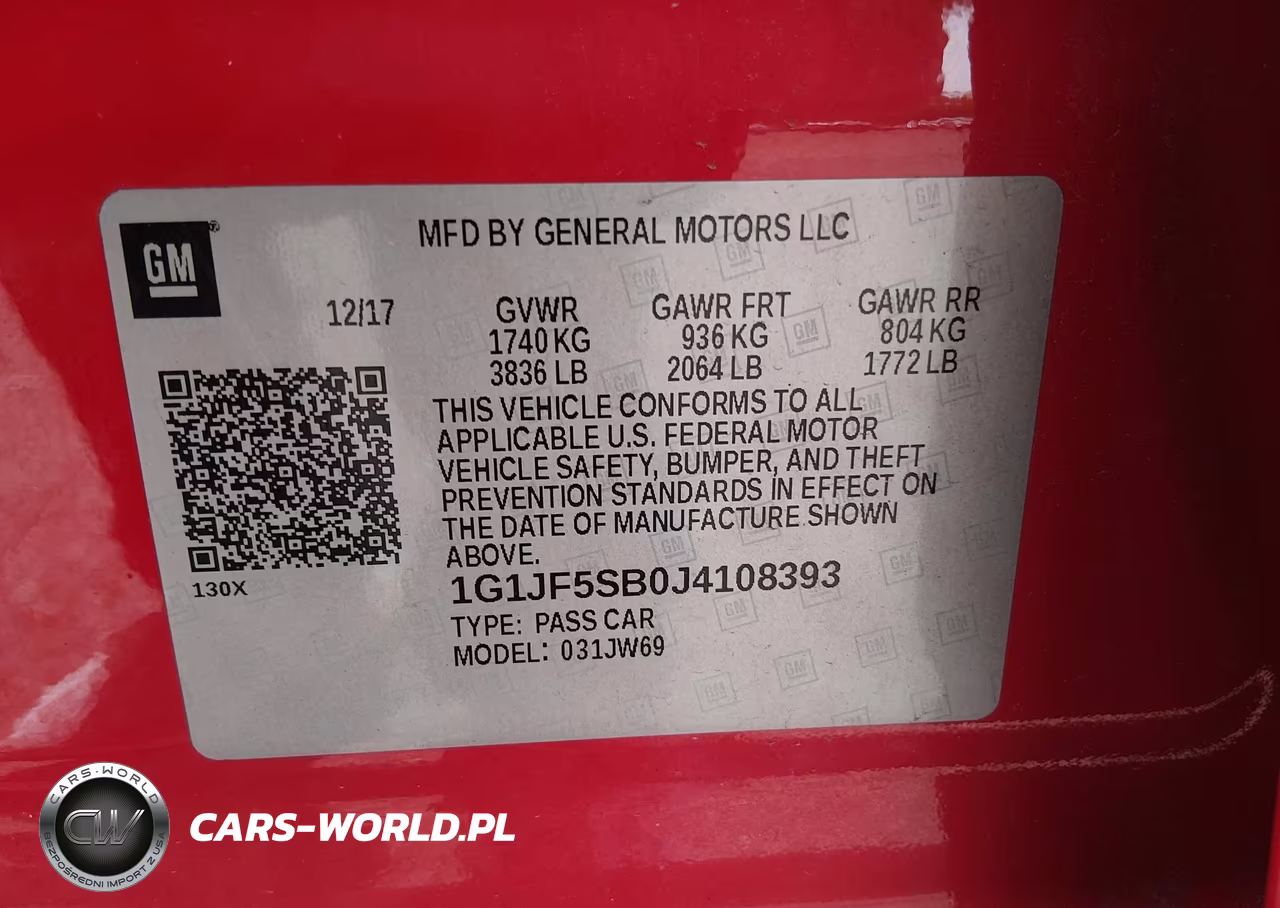 2018 Chevrolet Sonic Premier Auto VIN:1G1JF5SB0J4108393 - 9