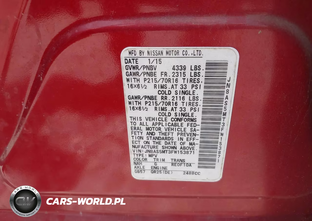 2015 Nissan Rogue Select S VIN:JN8AS5MT3FW153871 - 9
