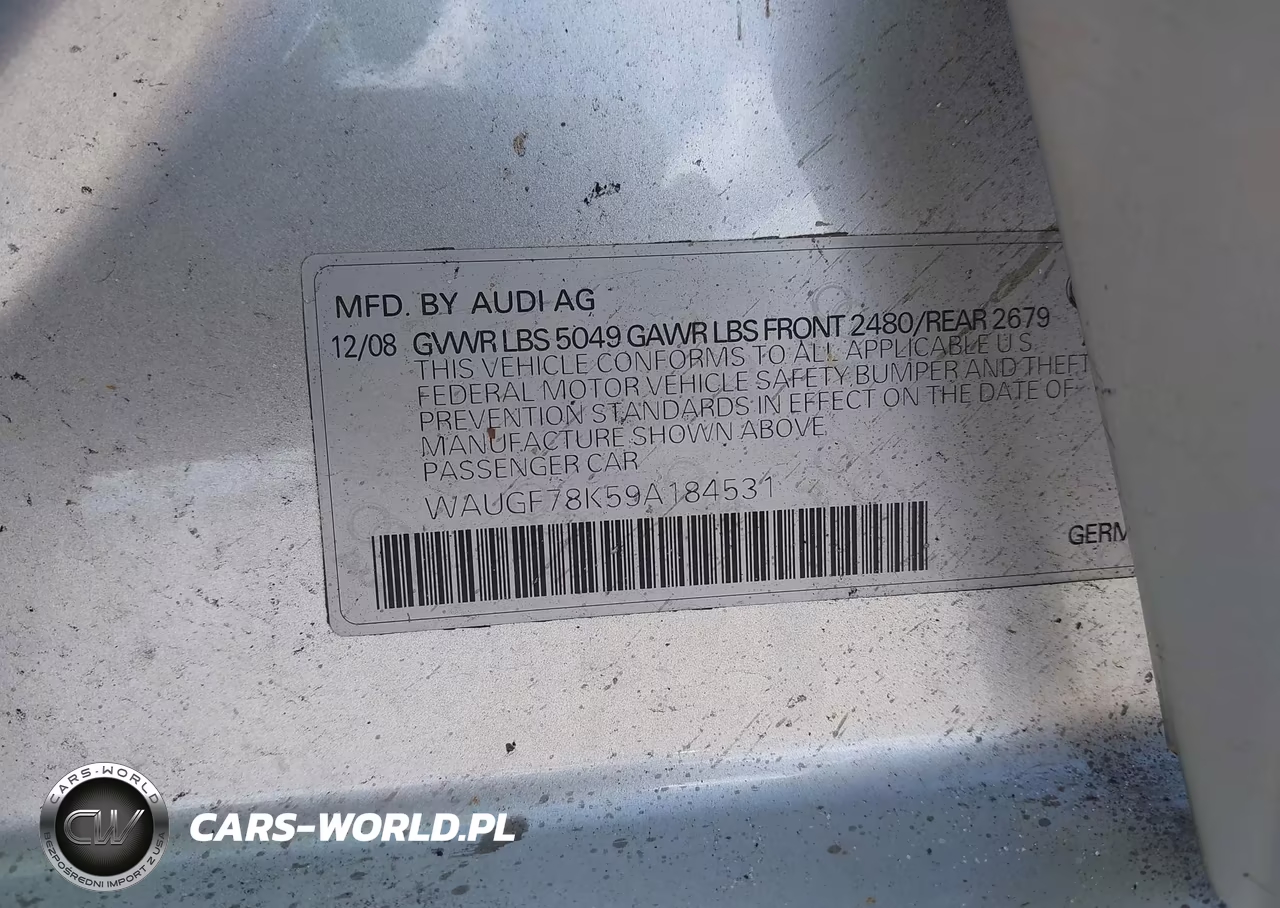 2009 Audi A4 2.0T Avant VIN:WAUGF78K59A184531 - 9