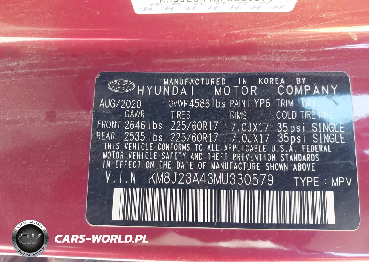 2021 Hyundai Tucson Se VIN:KM8J23A43MU330579 - 9