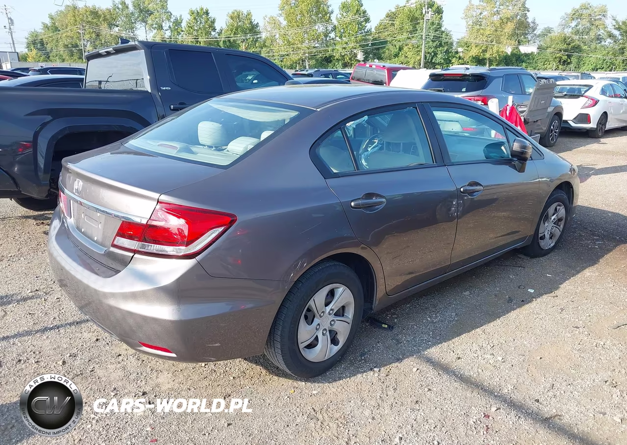 2014 Honda Civic Lx VIN:19XFB2F54EE052829 - 4