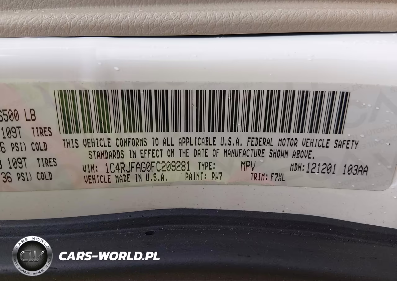 2015 Jeep Grand Cherokee Laredo VIN:1C4RJFAG0FC209281 - 9