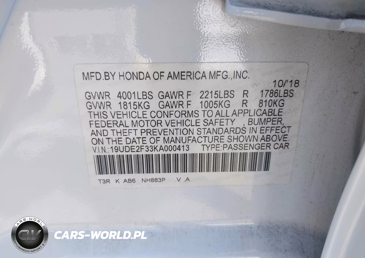 2019 Acura Ilx Standard VIN:19UDE2F33KA000413 - 9