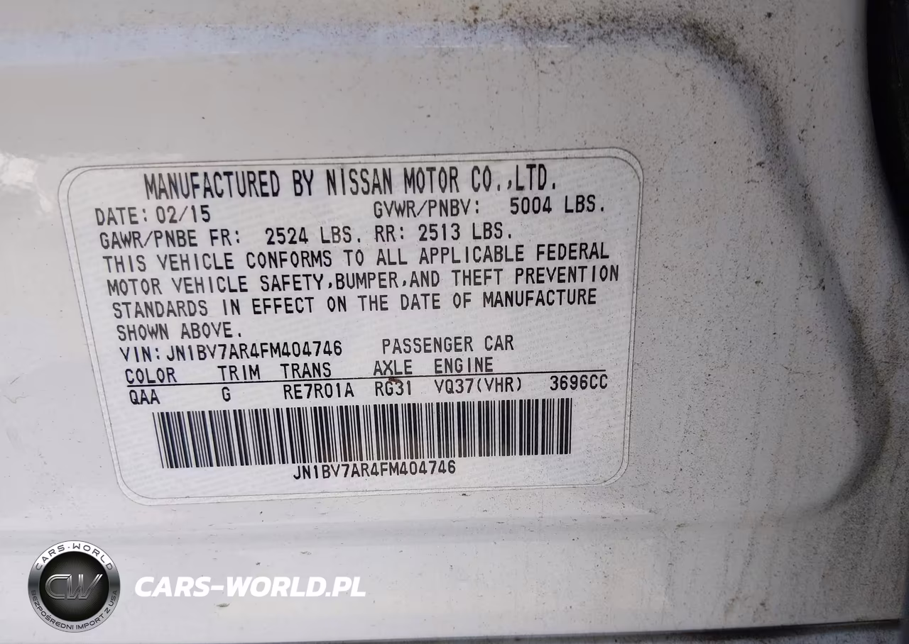 2015 Infiniti Q50 Premium VIN:JN1BV7AR4FM404746 - 9