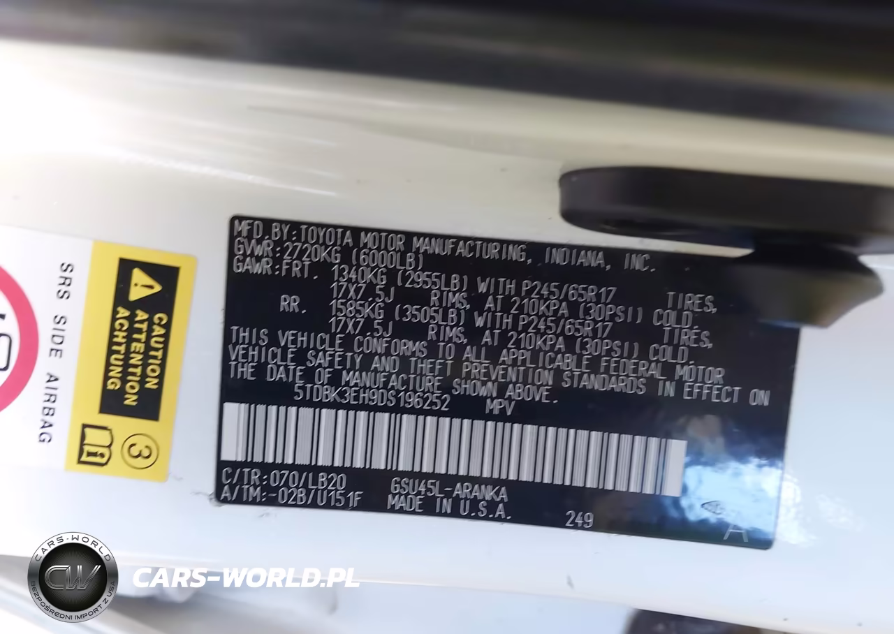 2013 Toyota Highlander Se V6 VIN:5TDBK3EH9DS196252 - 9