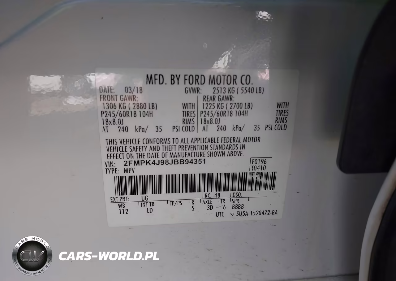 2018 Ford Edge Sel VIN:2FMPK4J98JBB94351 - 9