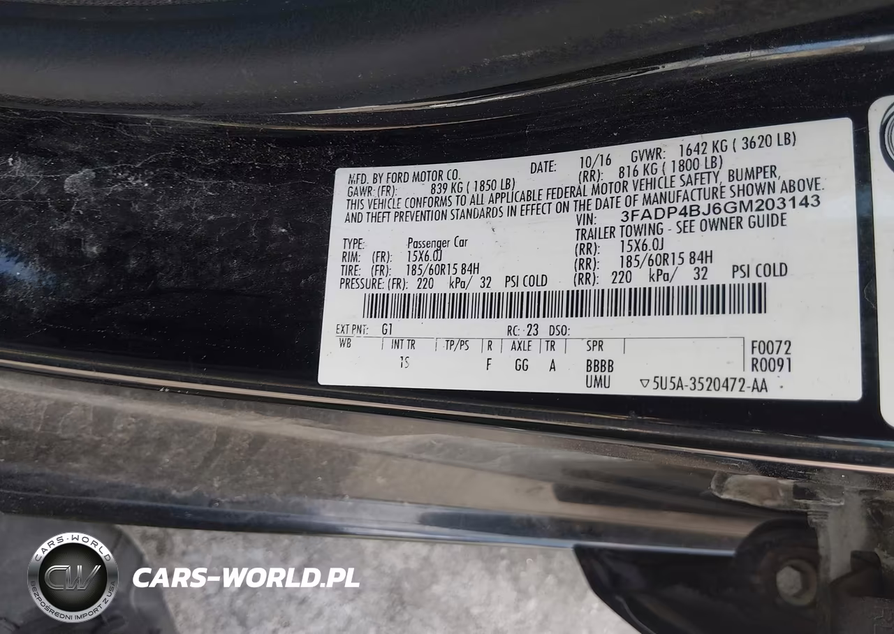 2016 Ford Fiesta Se VIN:3FADP4BJ6GM203143 - 9