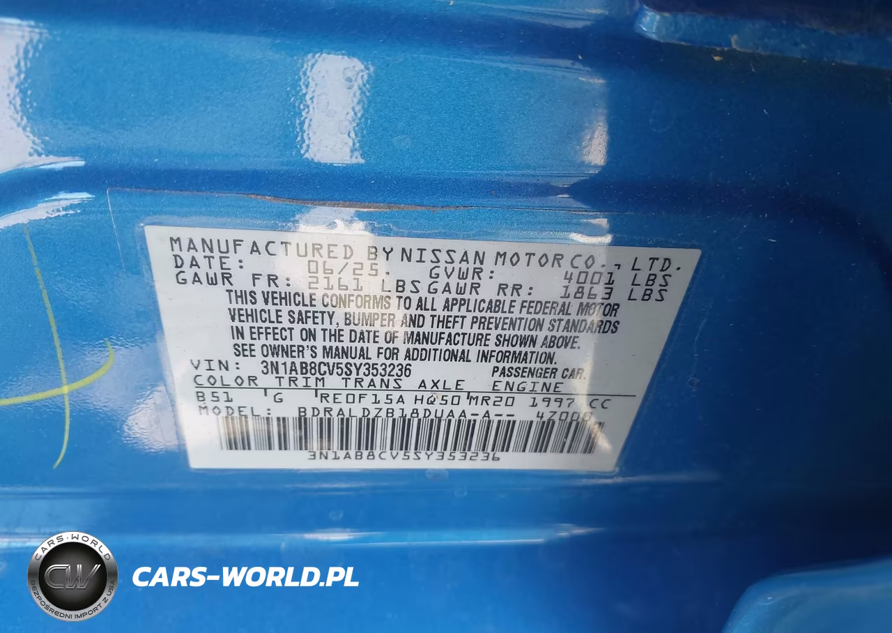 2025 Nissan Sentra Sv VIN:3N1AB8CV5SY353236 - 9