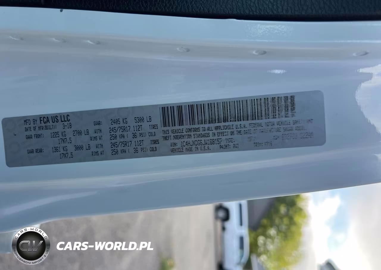 2018 Jeep Wrangler Unlimited Sport S 4X4 VIN:1C4HJXDG6JW168157 - 9
