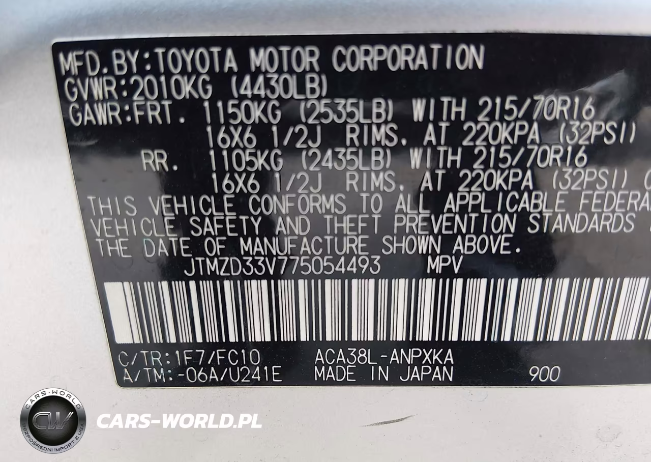 2007 Toyota Rav4 VIN:JTMZD33V775054493 - 9