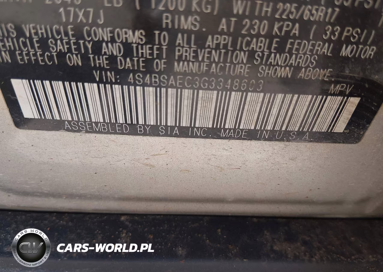 2016 Subaru Outback 2.5I Premium VIN:4S4BSAEC3G3348603 - 9