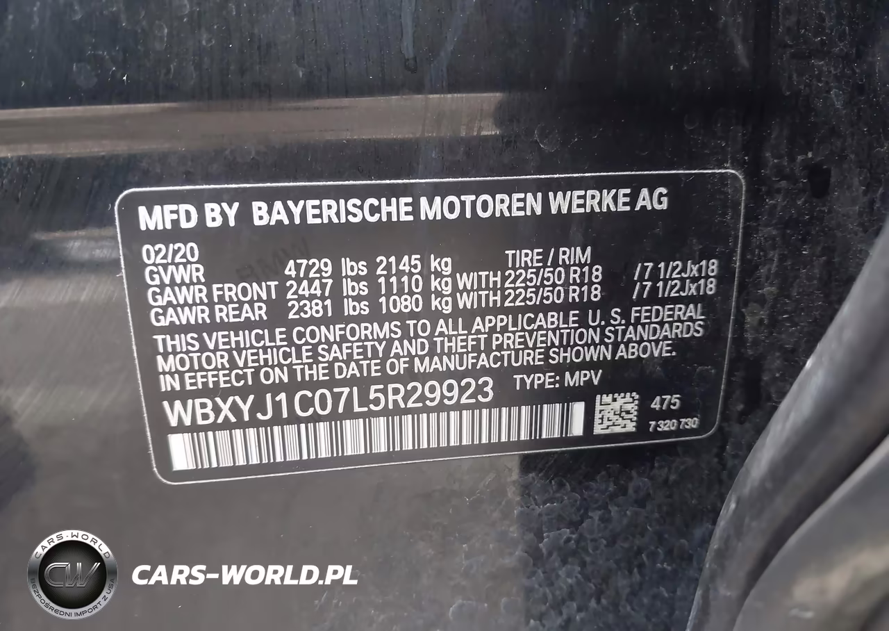 2020 BMW X2 xDrive28I VIN:WBXYJ1C07L5R29923 - 9