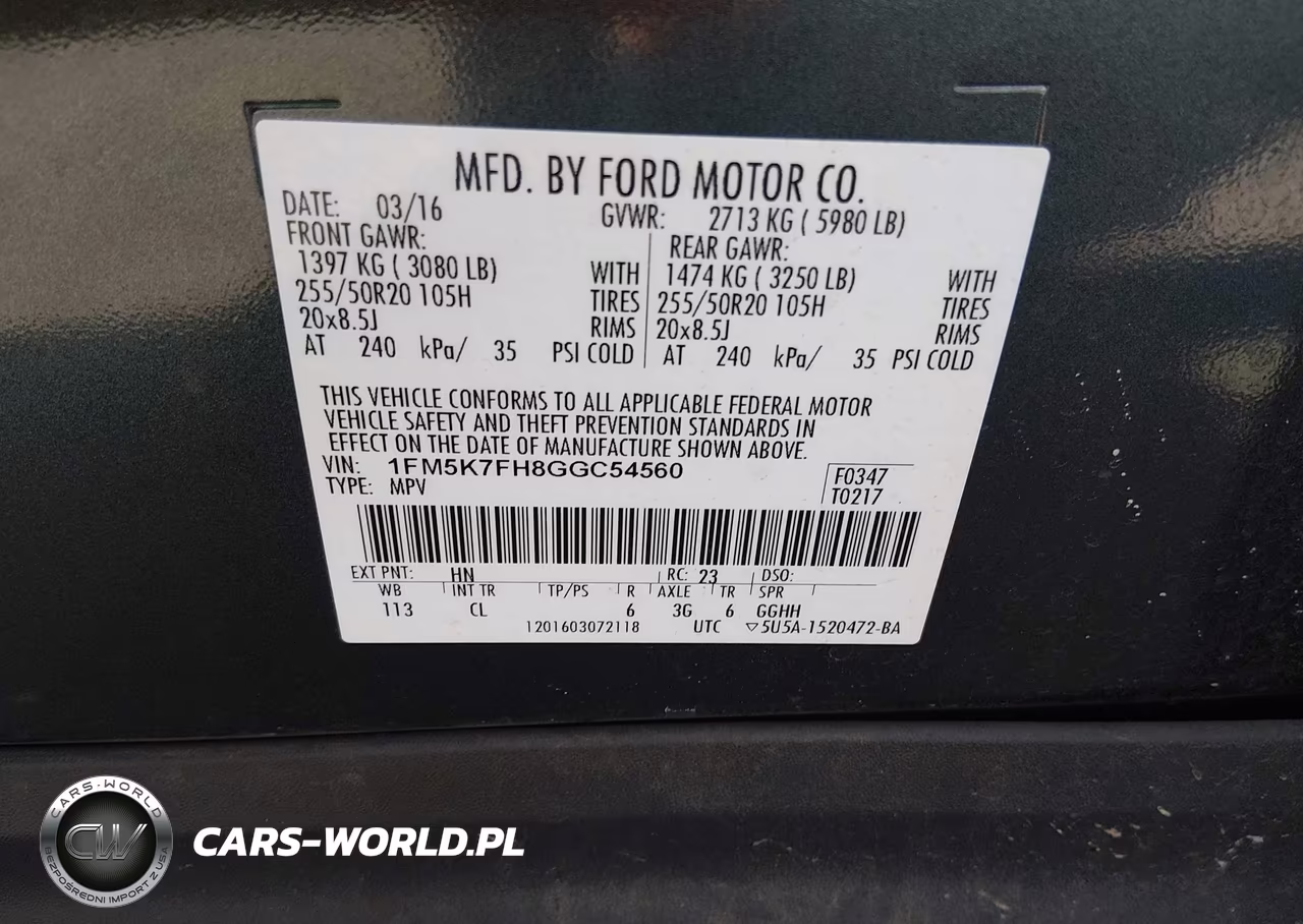 2016 Ford Explorer Limited VIN:1FM5K7FH8GGC54560 - 9