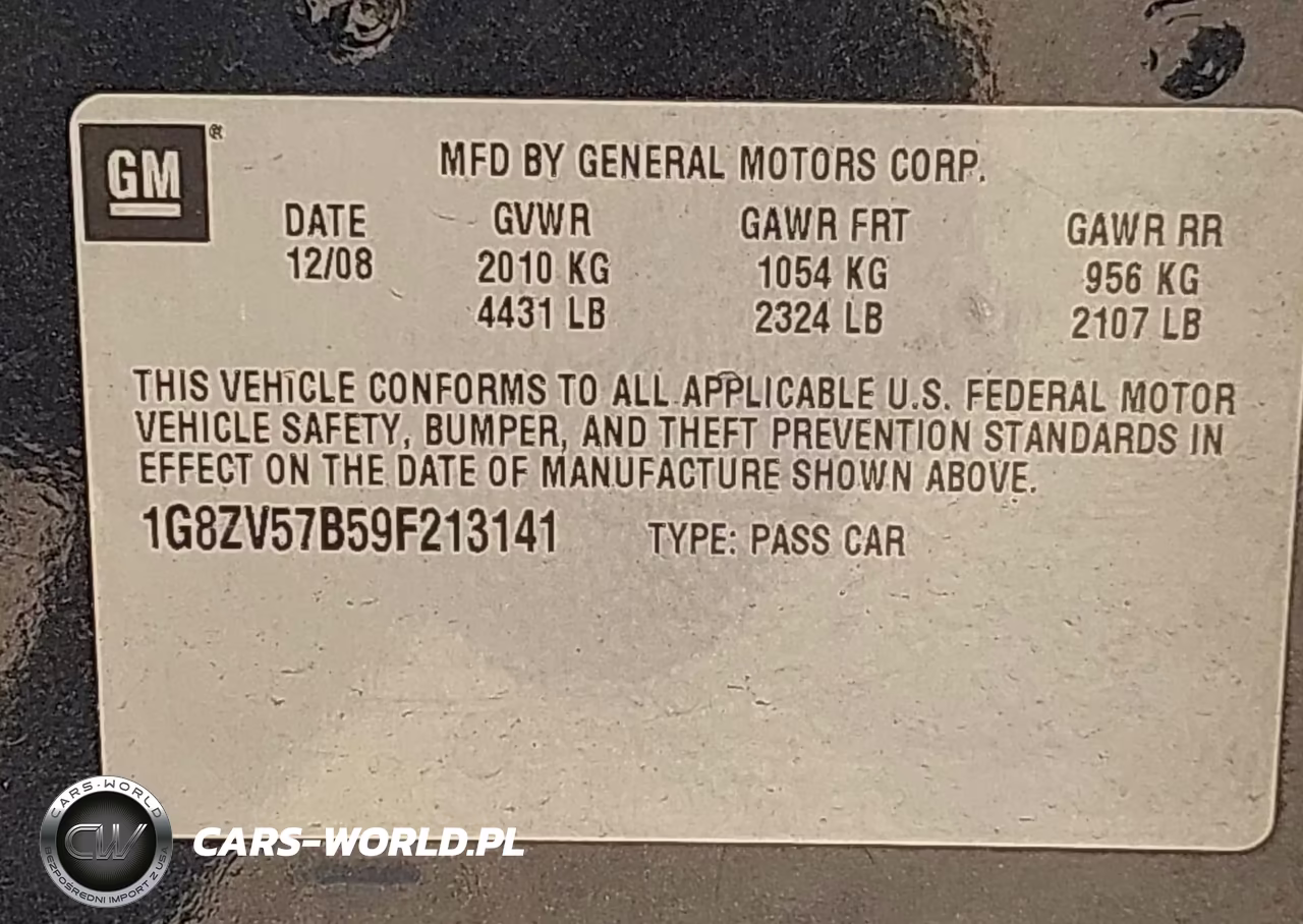 2009 Saturn Aura Xr VIN:1G8ZV57B59F213141 - 9