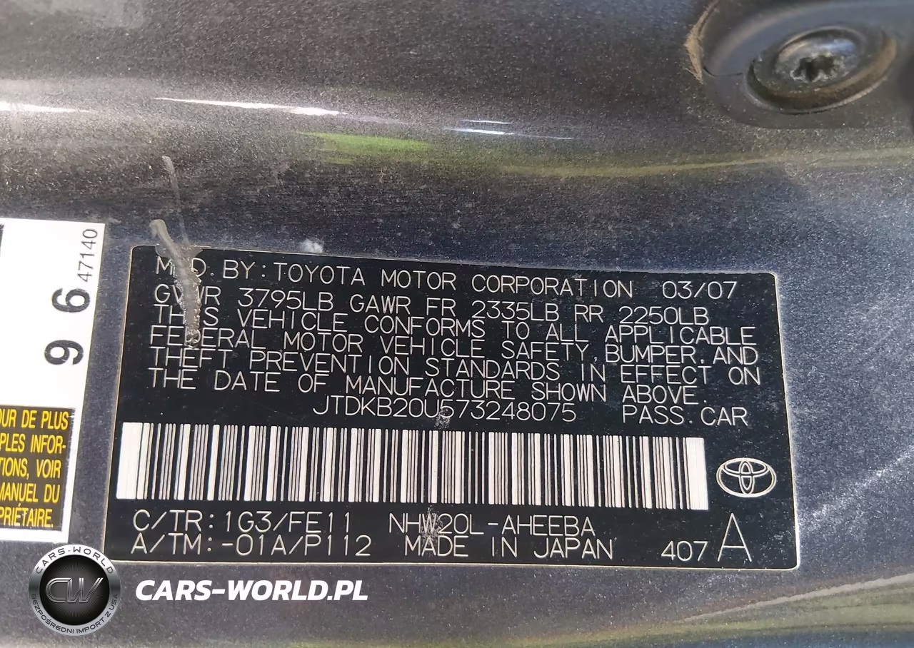 2007 Toyota Prius Touring VIN:JTDKB20U573248075 - 9