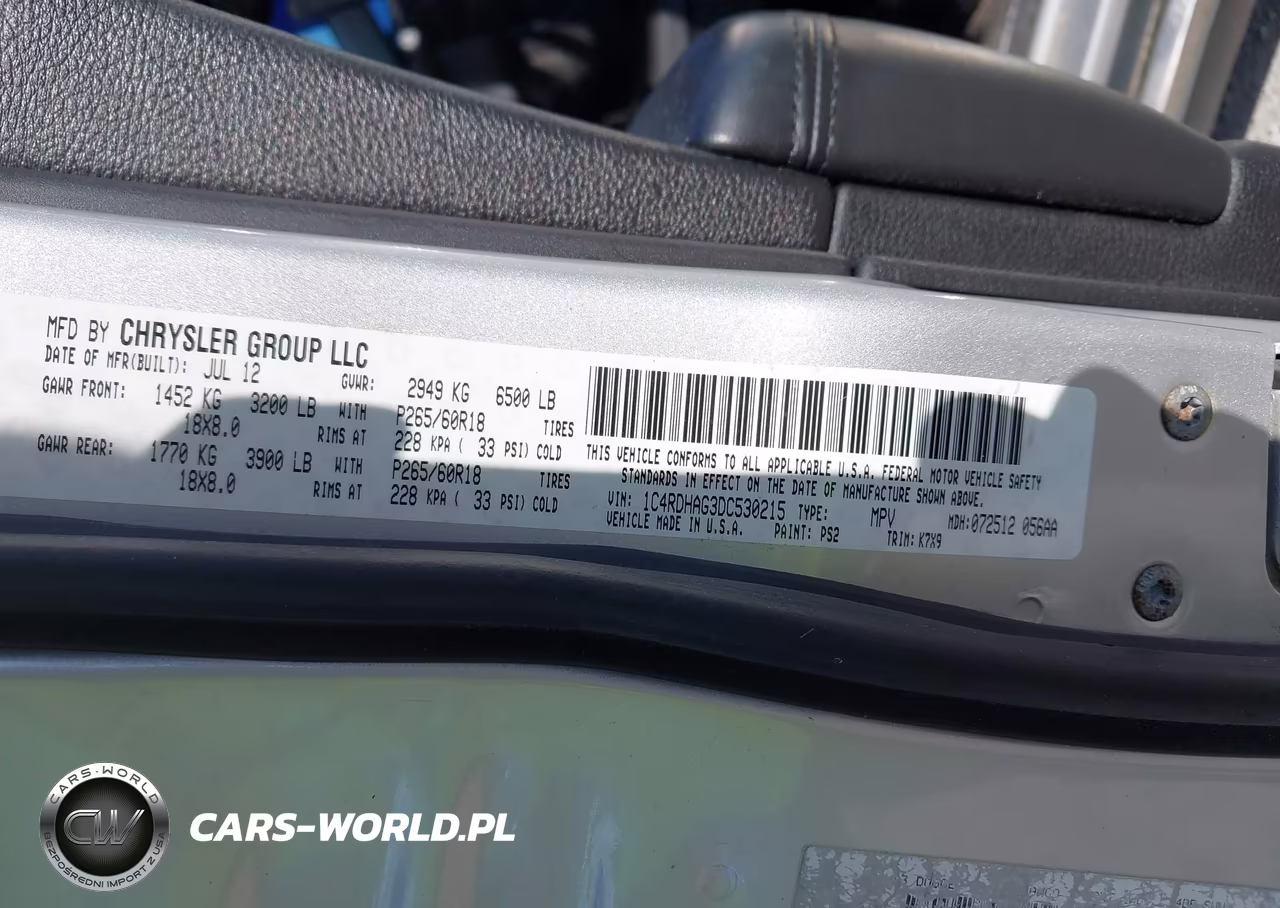 2013 Dodge Durango Sxt VIN:1C4RDHAG3DC530215 - 9