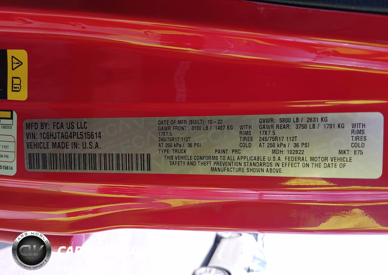 2023 Jeep Gladiator Sport 4X4 VIN:1C6HJTAG4PL515614 - 9