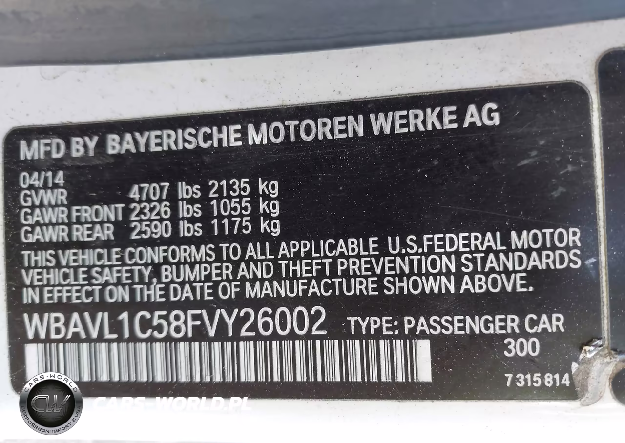 2015 BMW X1 xDrive28I VIN:WBAVL1C58FVY26002 - 9