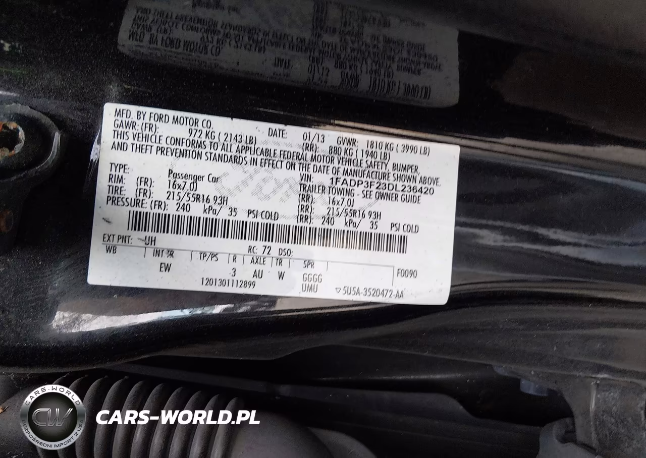 2013 Ford Focus Se VIN:1FADP3F23DL236420 - 9