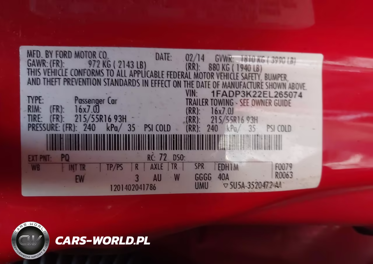 2014 Ford Focus Se VIN:1FADP3K22EL265074 - 9