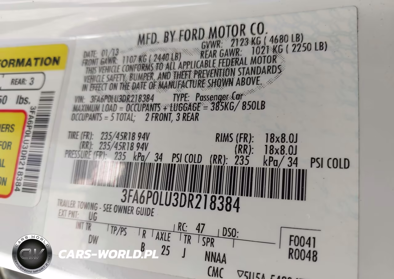 2013 Ford Fusion Hybrid Se VIN:3FA6P0LU3DR218384 - 9