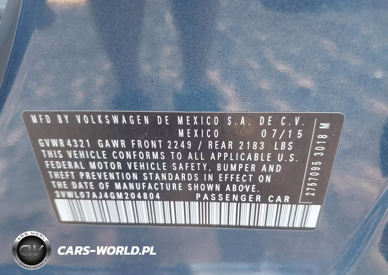 2016 Volkswagen Jetta 1.8T Sel VIN:3VWL07AJ4GM204804 - 9