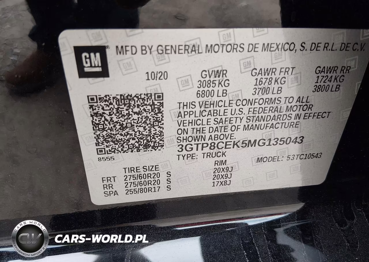 2021 GMC Sierra 1500 2Wd Short Box Elevation VIN:3GTP8CEK5MG135043 - 9