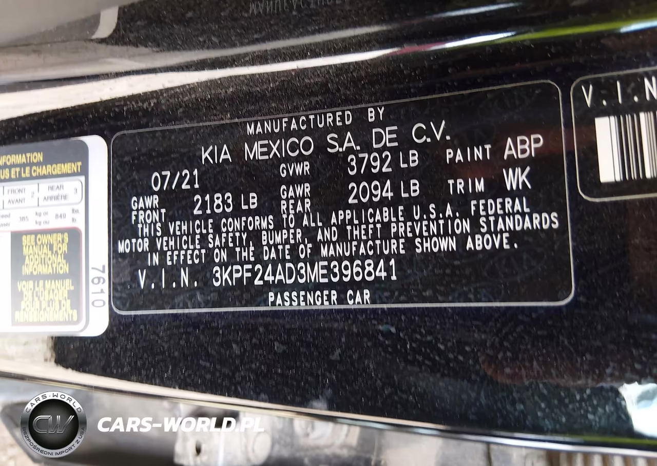 2021 Kia Forte Lxs VIN:3KPF24AD3ME396841 - 9