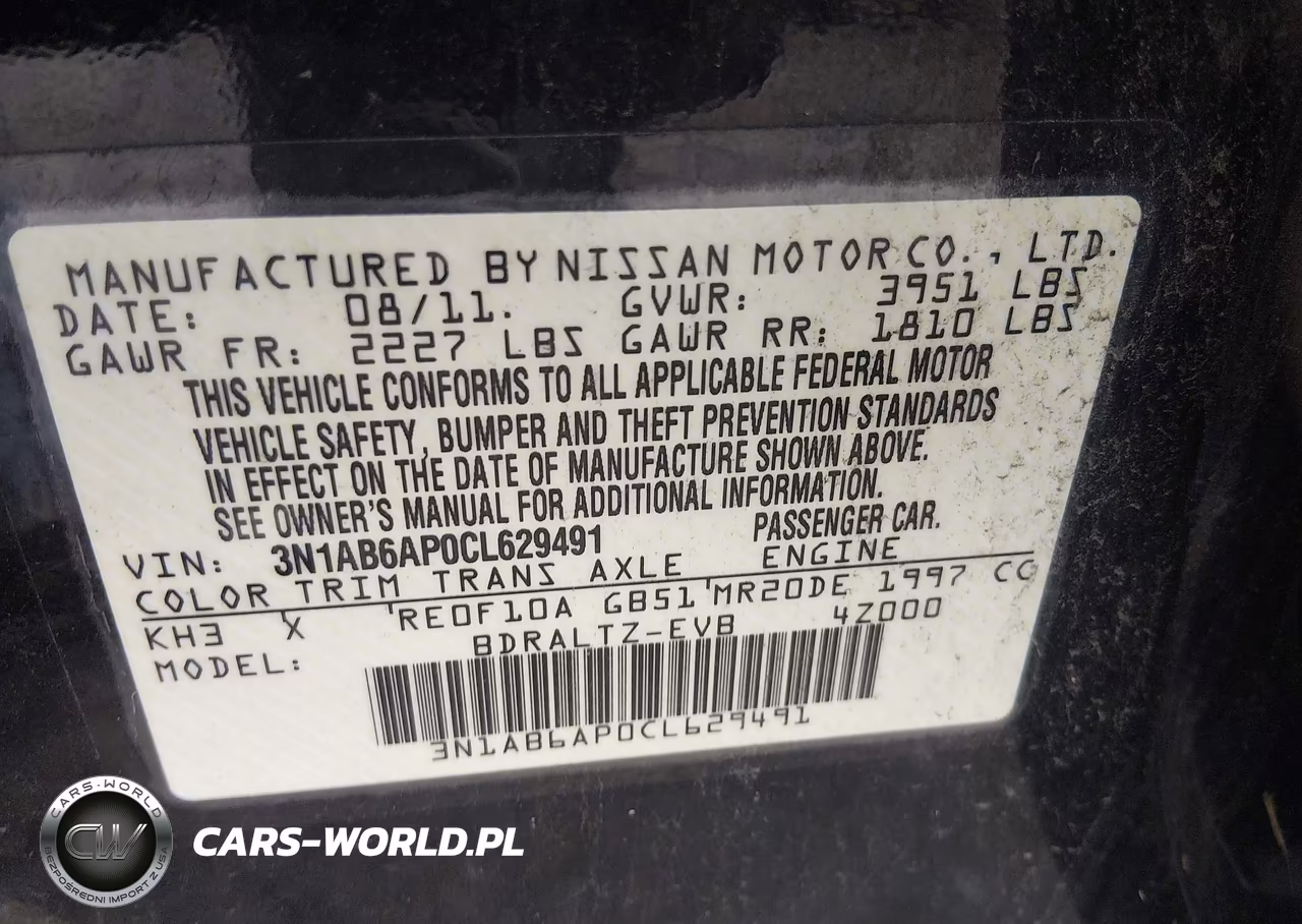 2012 Nissan Sentra 2.0 Sr VIN:3N1AB6AP0CL629491 - 9
