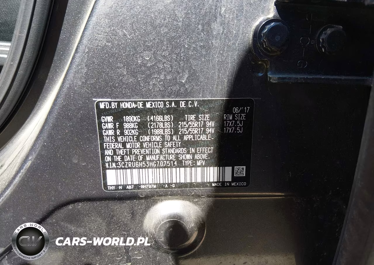 2017 Honda Hr-V Ex VIN:3CZRU6H53HG707514 - 9