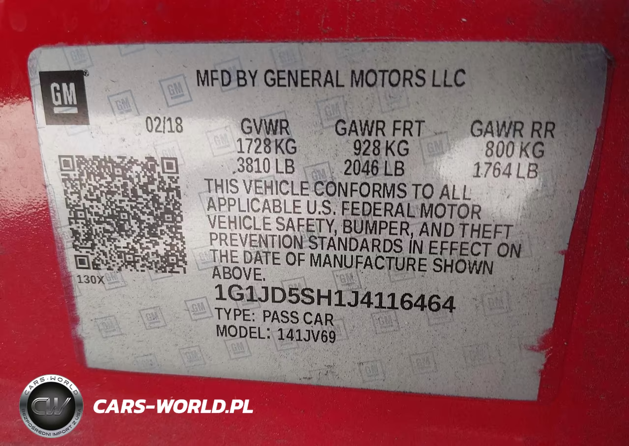 2018 Chevrolet Sonic Lt Auto VIN:1G1JD5SH1J4116464 - 9