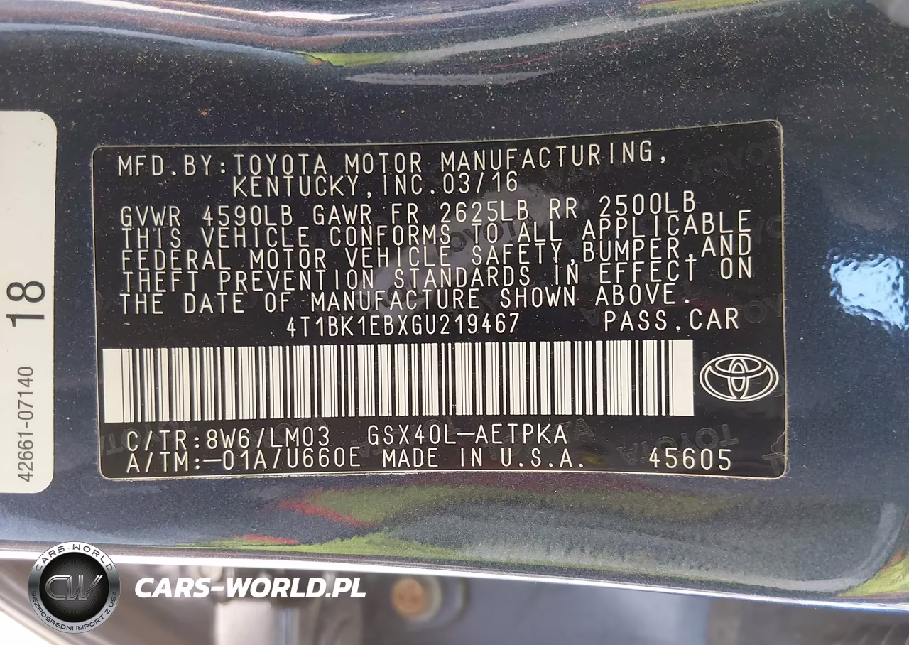 2016 Toyota Avalon Limited VIN:4T1BK1EBXGU219467 - 9