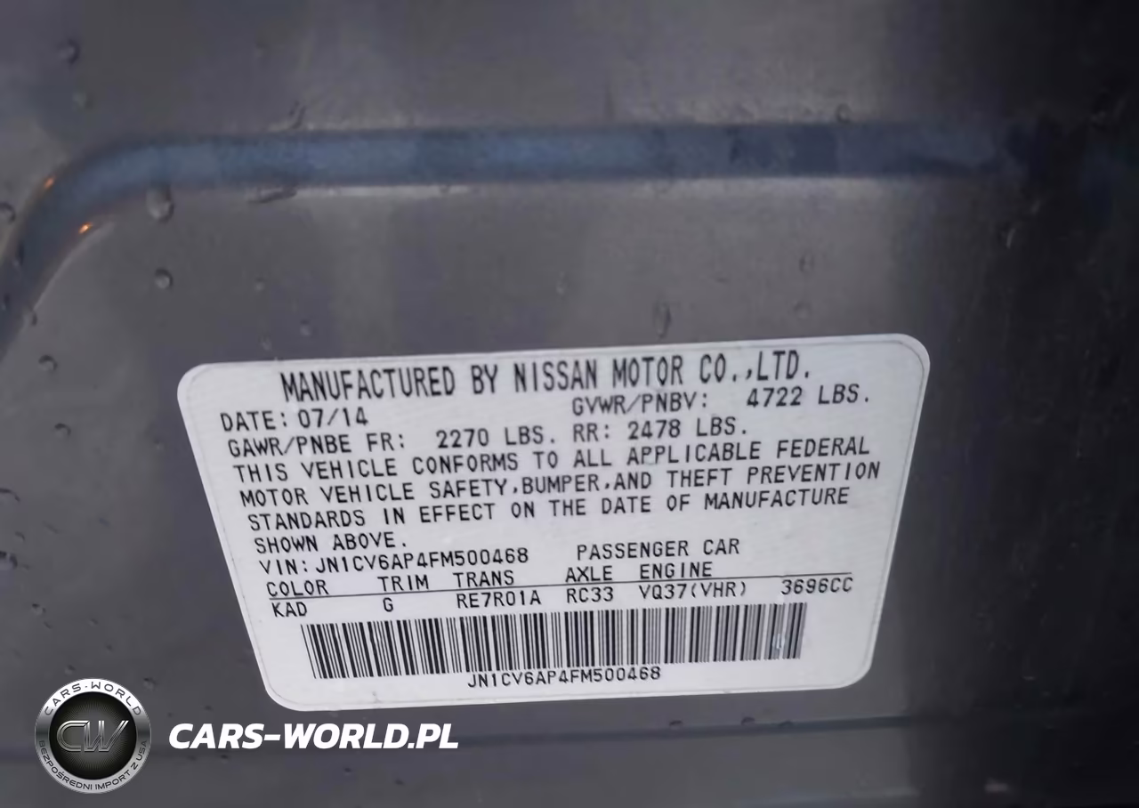 2015 Infiniti Q40 VIN:JN1CV6AP4FM500468 - 9