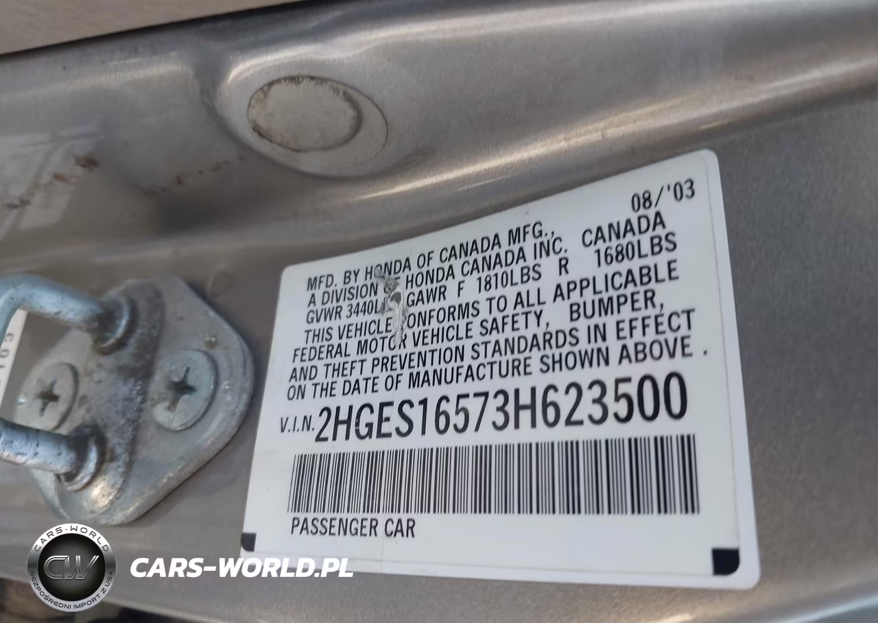 2003 Honda Civic Lx VIN:2HGES16573H623500 - 9