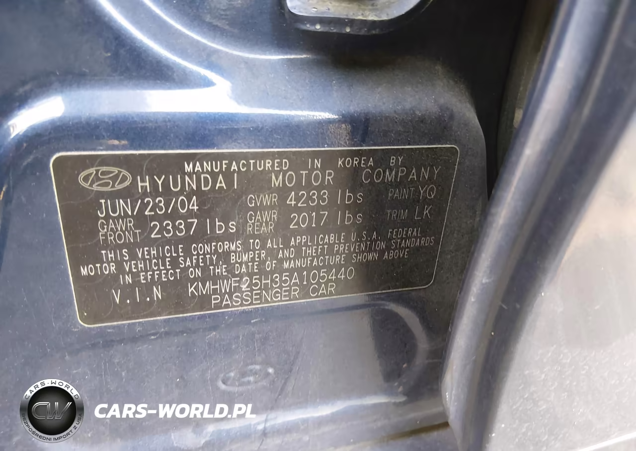 2005 Hyundai Sonata Gl V6 VIN:KMHWF25H35A105440 - 9