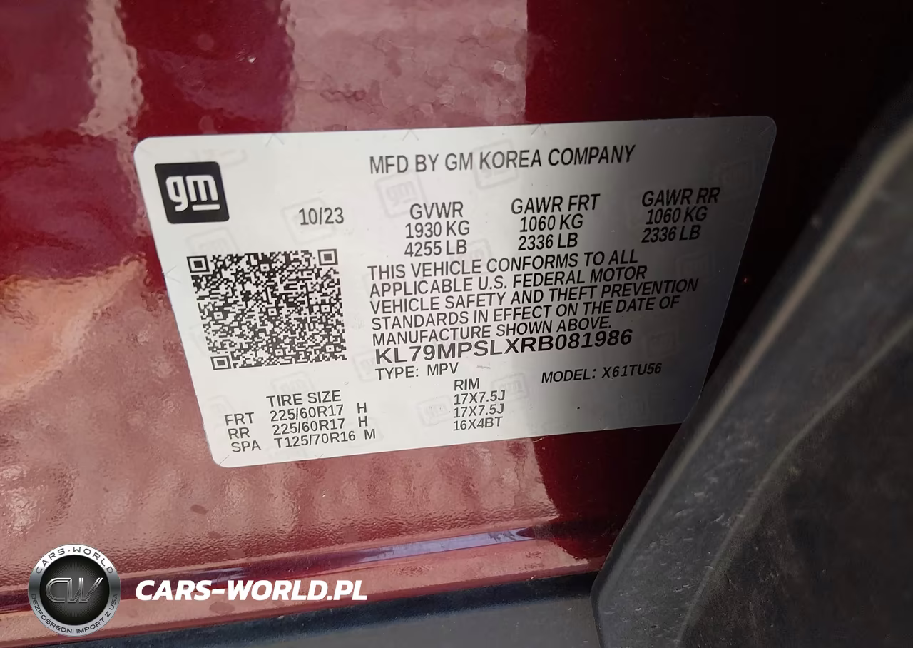 2024 Chevrolet Trailblazer Fwd Lt VIN:KL79MPSLXRB081986 - 9