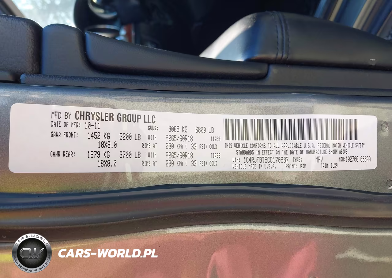 2012 Jeep Grand Cherokee Limited VIN:1C4RJFBT5CC170937 - 9