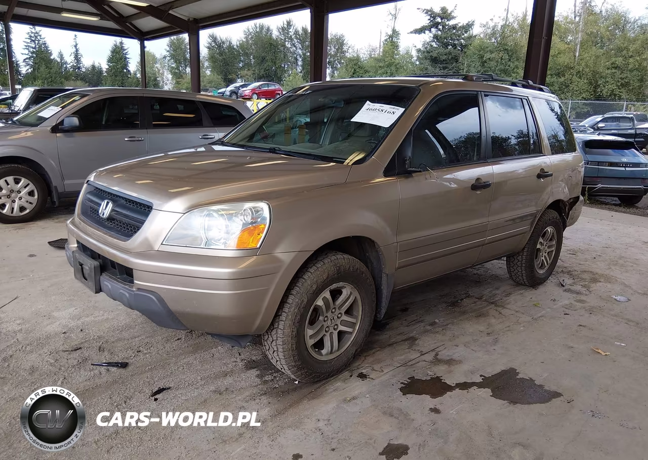 2005 Honda Pilot Ex-L VIN:2HKYF18735H504836 - 2